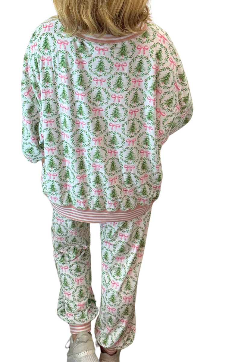 Soft Touch Christmas Tree and Bow Pajamas