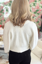 Bow Front Cropped Cardigan