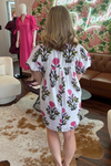 Puff Sleeve Floral Dress