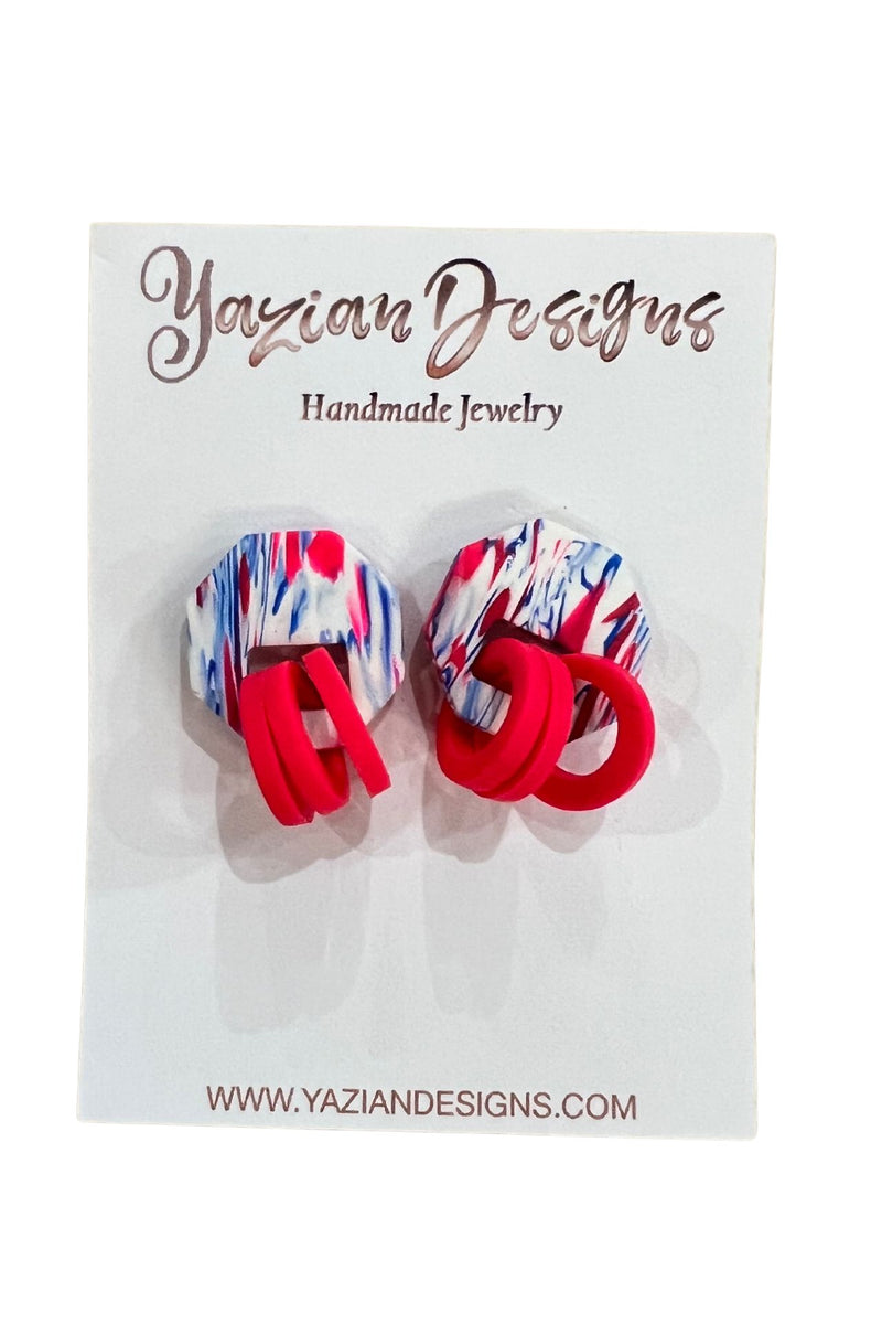 Yazian Designs 3 Hoop Earrings